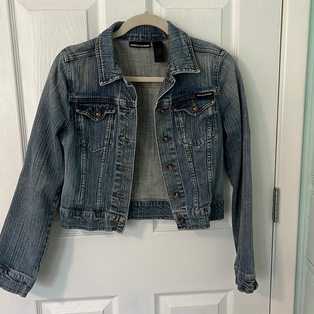 DKNY cropped denim jacket